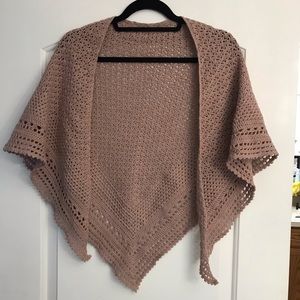 Merino wool handmade shawl